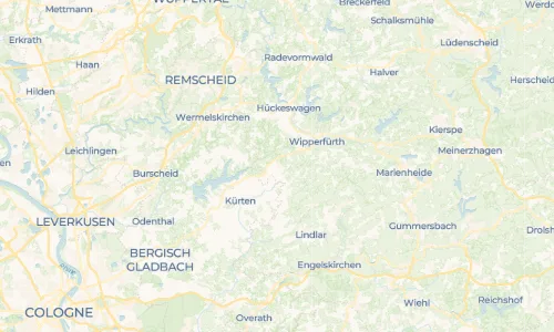 Regenradar Vorschaubild - Aktuelle Niederschläge in Wipperfeld und Umgebung