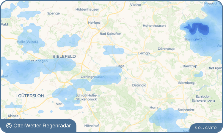 Widget-Vorschau für Wissentrup Wetter-Widget-Vorschau mit Vorhersagedaten für Wissentrup
