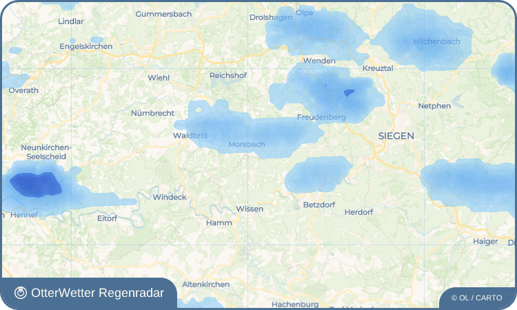 OtterWetter Regenradar-Widget Wittershagen