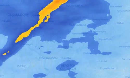 Regenradar Witzhelden: aktuelle Niederschläge in Witzhelden und Umgebung, Stand 22. Oktober 2026 um 23:50 Uhr