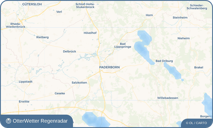 OtterWetter Regenradar-Widget Wohnpark Auenhöfe