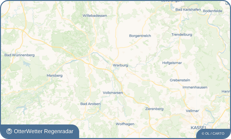 OtterWetter Regenradar-Widget Wormeln