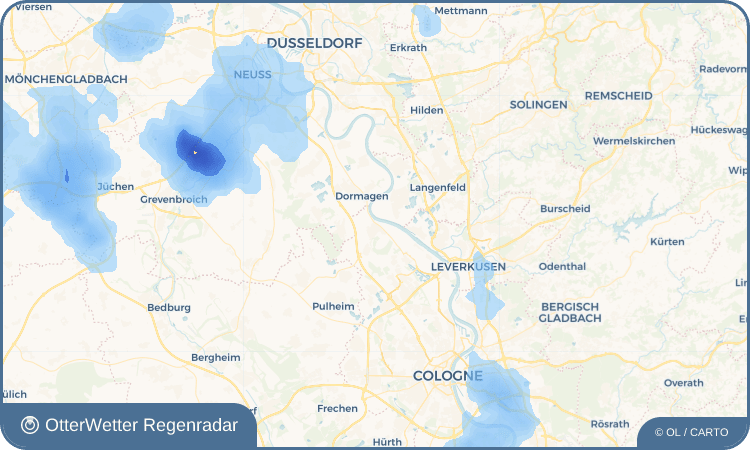 OtterWetter Regenradar-Widget Worringen