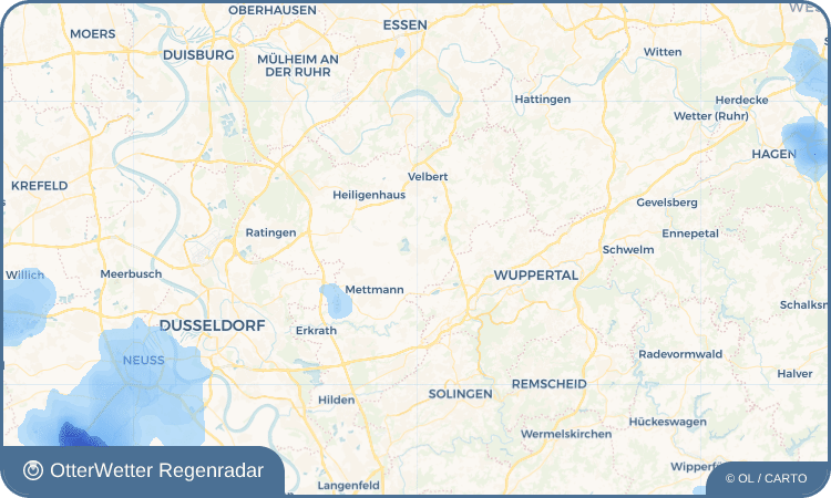 OtterWetter Regenradar-Widget Wülfrath
