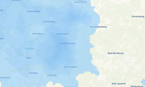Regenradar Vorschaubild - Aktuelle Niederschläge in Würdinghausen und Umgebung
