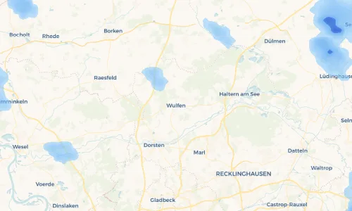 Regenradar Vorschaubild - Aktuelle Niederschläge in Wulfen und Umgebung