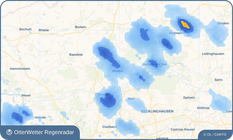 OtterWetter Regenradar-Widget Wulfen