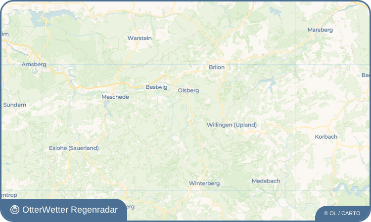 OtterWetter Regenradar-Widget Wulmeringhausen