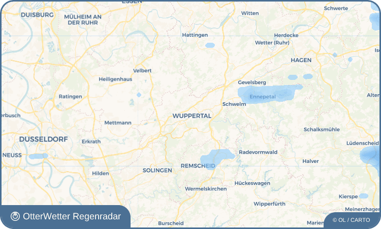 Widget-Vorschau für Wuppertal Wetter-Widget-Vorschau mit Vorhersagedaten für Wuppertal