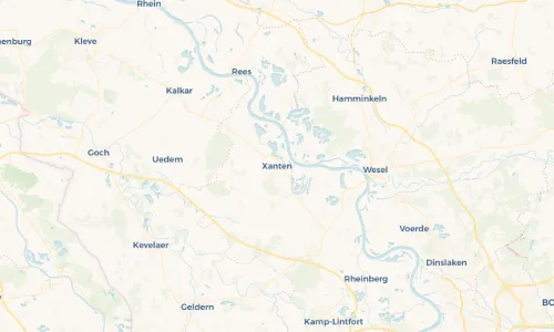 Regenradar Vorschaubild - Aktuelle Niederschläge in Xanten und Umgebung