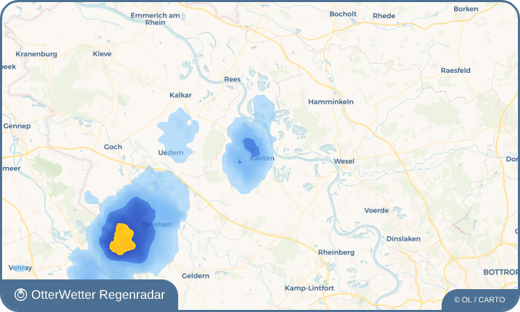 Widget-Vorschau für Xanten Wetter-Widget-Vorschau mit Vorhersagedaten für Xanten