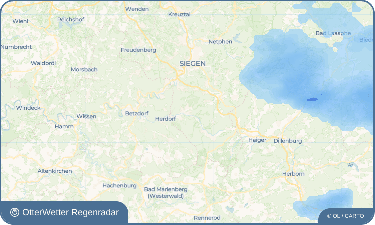 OtterWetter Regenradar-Widget Zeppenfeld