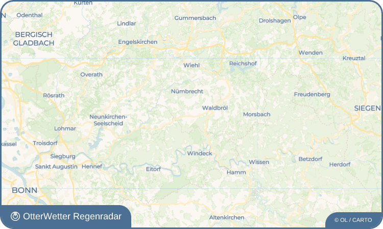 OtterWetter Regenradar-Widget Ziegenhardt