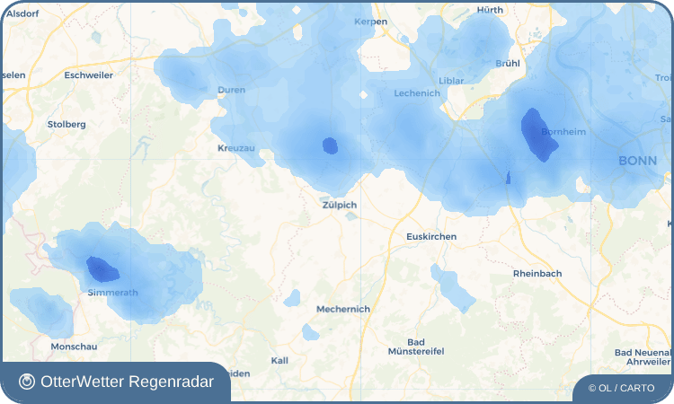 OtterWetter Regenradar-Widget Zülpich