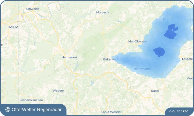 Widget-Vorschau für Abentheuer Wetter-Widget-Vorschau mit Vorhersagedaten für Abentheuer