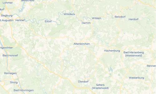 Regenradar Vorschaubild - Aktuelle Niederschläge in Almersbach und Umgebung