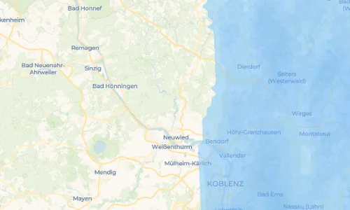 Regenradar Altwied: aktuelle Niederschläge in Altwied und Umgebung, Stand 19. Oktober 2026 um 14:30 Uhr