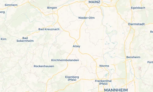 Regenradar Vorschaubild - Aktuelle Niederschläge in Alzey und Umgebung