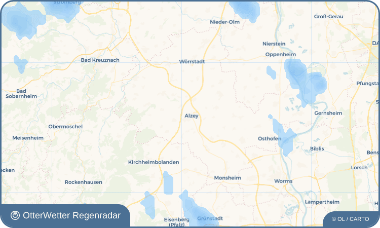 OtterWetter Regenradar-Widget Alzey