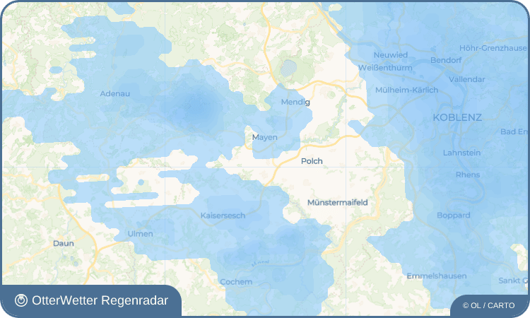 OtterWetter Regenradar-Widget Alzheim