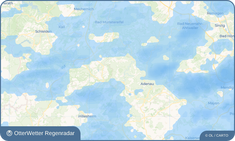 OtterWetter Regenradar-Widget Aremberg