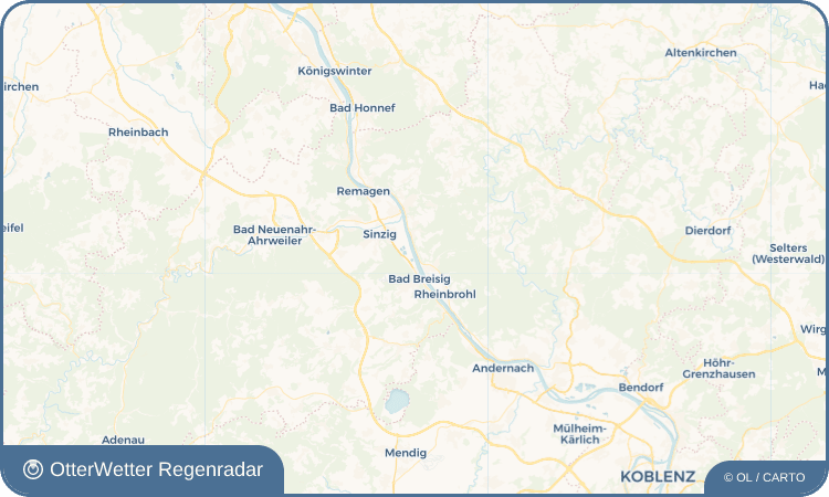 OtterWetter Regenradar-Widget Ariendorf