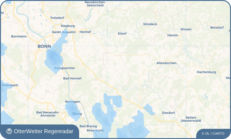 Wetter-Widget-Vorschau mit Vorhersagedaten für Asbach