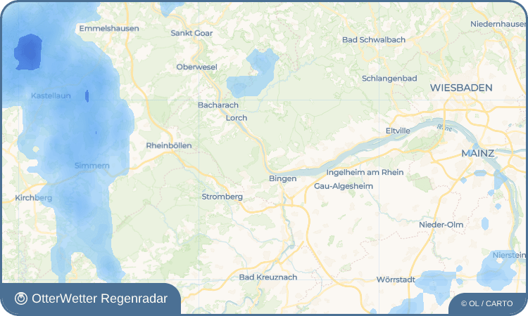 Widget-Vorschau für Assmannshausen Wetter-Widget-Vorschau mit Vorhersagedaten für Assmannshausen