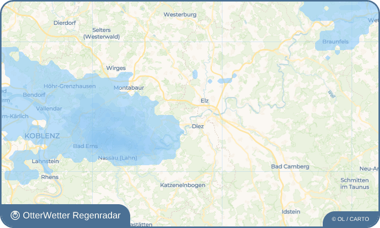 OtterWetter Regenradar-Widget Aull