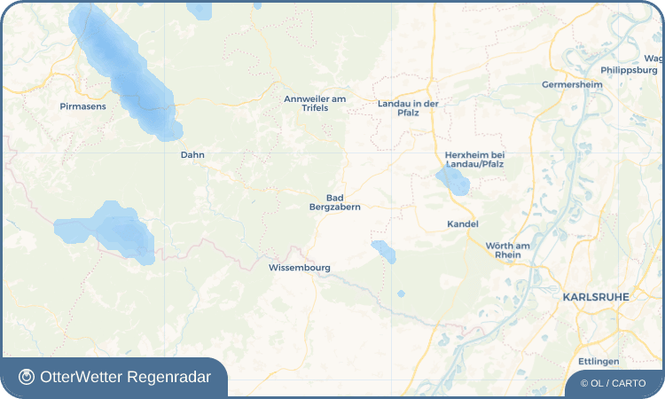 OtterWetter Regenradar-Widget Bad Bergzabern