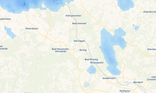 Regenradar Vorschaubild - Aktuelle Niederschläge in Bad Bodendorf und Umgebung