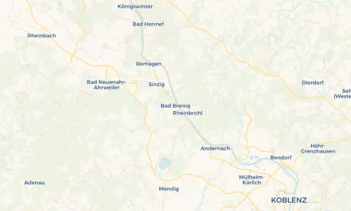 Regenradar Vorschaubild - Aktuelle Niederschläge in Bad Breisig und Umgebung