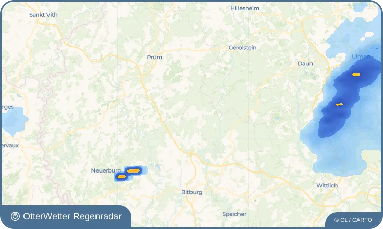 Widget-Vorschau für Balesfeld Wetter-Widget-Vorschau mit Vorhersagedaten für Balesfeld