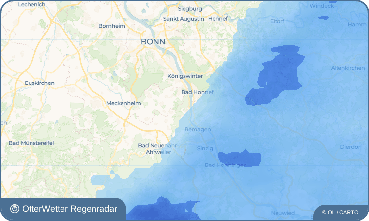 OtterWetter Regenradar-Widget Bandorf