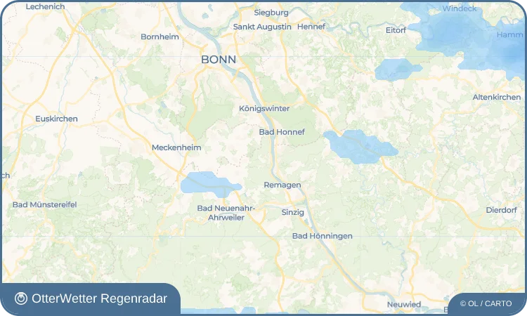 Wetter-Widget-Vorschau mit Vorhersagedaten für Bandorf