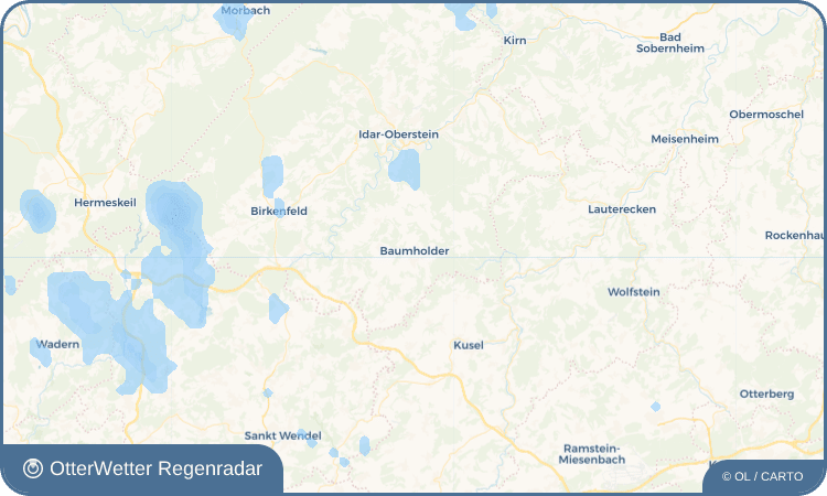 Wetter-Widget-Vorschau mit Vorhersagedaten für Baumholder