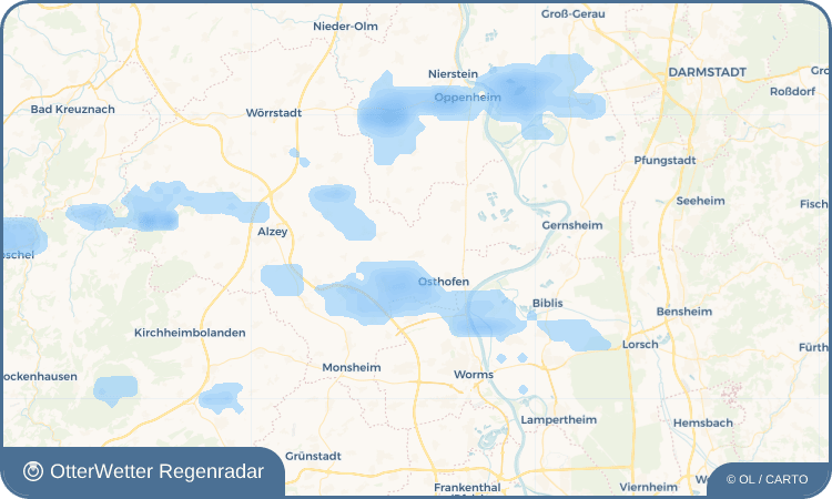 OtterWetter Regenradar-Widget Bechtheim
