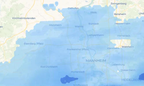 Regenradar Vorschaubild - Aktuelle Niederschläge in Beindersheim und Umgebung