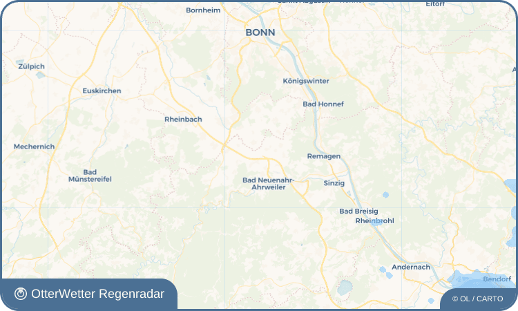 Wetter-Widget-Vorschau mit Vorhersagedaten für Beller