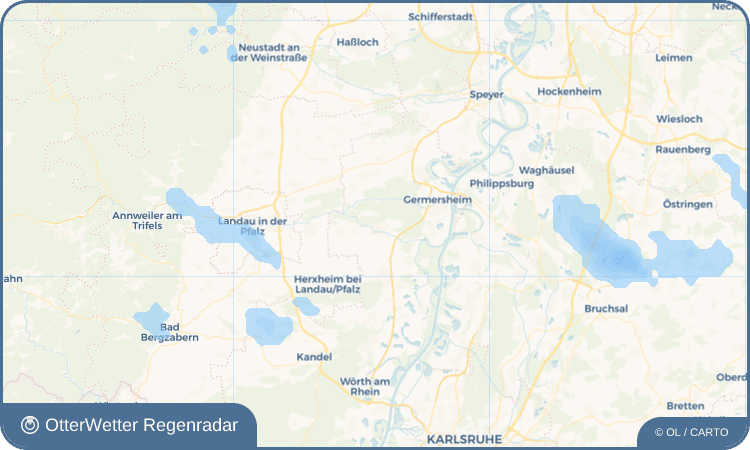 OtterWetter Regenradar-Widget Bellheim