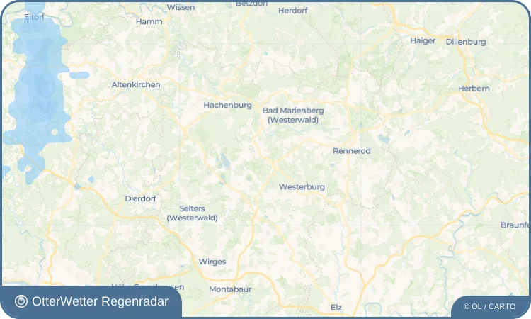 Wetter-Widget-Vorschau mit Vorhersagedaten für Bellingen