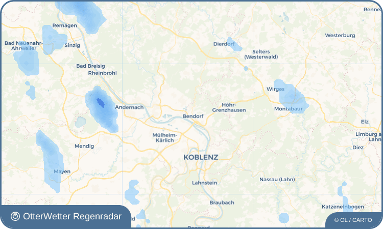 OtterWetter Regenradar-Widget Bendorf