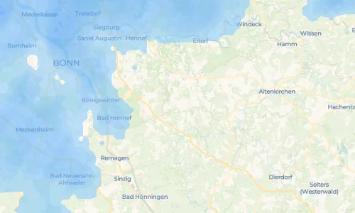 Regenradar Vorschaubild - Aktuelle Niederschläge in Bennau und Umgebung