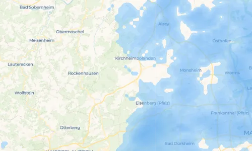 Regenradar Vorschaubild - Aktuelle Niederschläge in Bennhausen und Umgebung