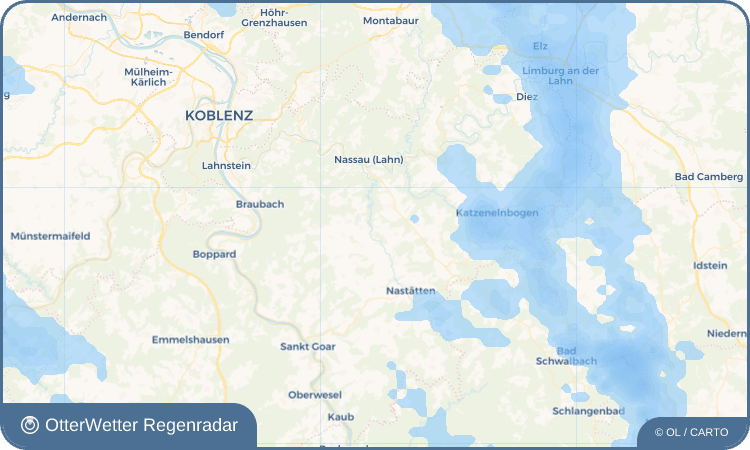 OtterWetter Regenradar-Widget Berg