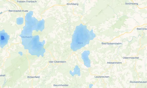 Regenradar Vorschaubild - Aktuelle Niederschläge in Bergen und Umgebung