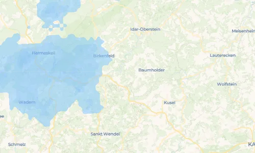 Regenradar Vorschaubild - Aktuelle Niederschläge in Berglangenbach und Umgebung