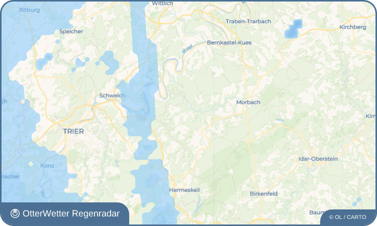 OtterWetter Regenradar-Widget Berglicht