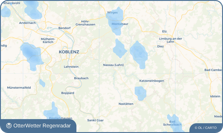 OtterWetter Regenradar-Widget Bergnassau