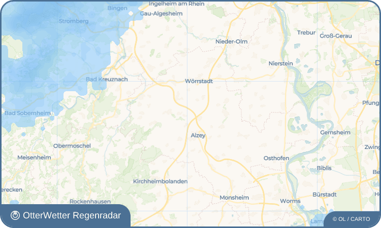 OtterWetter Regenradar-Widget Bermersheim vor der Höhe